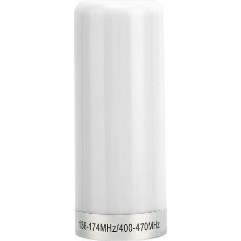 Antenne VHF UHF 136‑174MHz 400‑470MHz pour Talkie-Walkie Voiture, Bicourte Double Bande, Couleur Blanc (1/5)