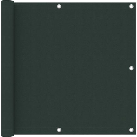 Balcony Screen Dark Green 90x600 cm Oxford Fabric vidaXL