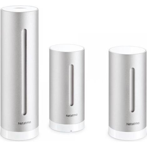 Netatmo NBU-NWS-NIM-EU Stazione Meteo Intelligente Modulo Interno Aggiuntivo Wi-Fi HomeKit Alexa colore Argento (1/4)