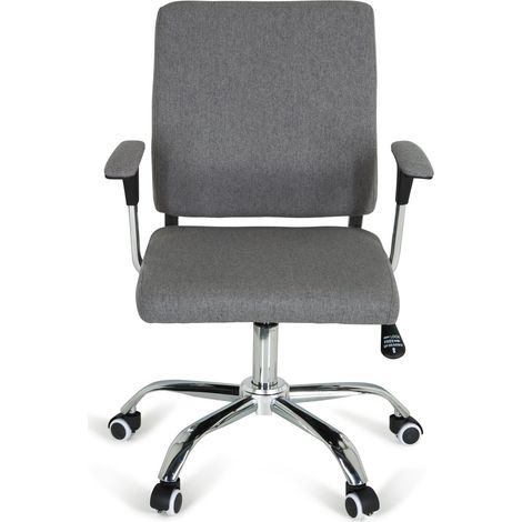 [GEBRAUCHT] B-Ware hjh OFFICE Bürostuhl CHARLES I Drehstuhl Schreibtischstuhl Stoff dunkelgrau 752 (1/2)