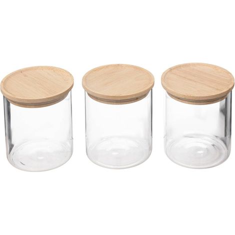 Set aus 3 luftdicht verschlossenen glasgefäßen 350ml hermet - 5five (1/3)