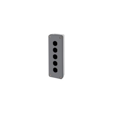 boîte à boutons vide - harmony xald - pour xb5 - 5 trous - gris - schneider electric xald05
