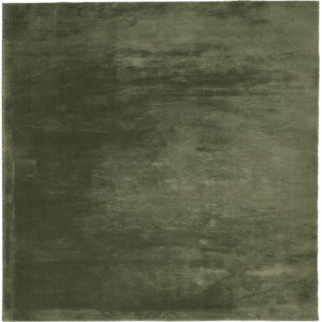 Tapis HUARTE à poils courts doux lavable vert forêt 240x240 (1/5)