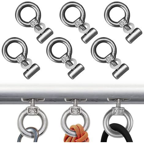 JSSEVN-6 pièces Butée pour Rail Passepoil, A4 Butée Auvent Crochet Auvent kit de Blocage Accessoires Rail Passepoil pour Camping Caravane Camping-Car (1/5)