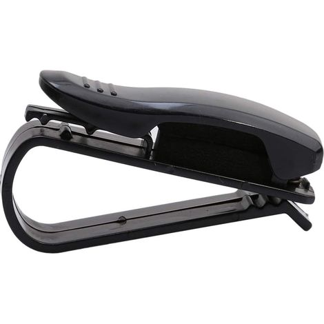 Soportes negros para gafas para la visera del coche: soporte para gafas de sol con clip para billetes y tarjetas. (1/5)