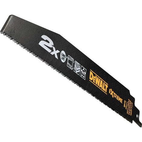 DEWALT 2X Life 228mm General Purpose Reciprocating Blades Pack of 5 (1/4)