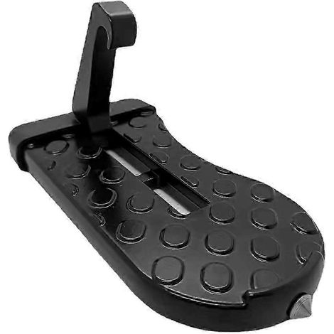 Seuils de porte de voiture rabattables avec fonction marteau de sécurité, seuils en forme de U menant au toit et à la galerie de toit (1 pièce, noir) (1/5)