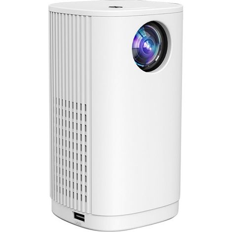 Proyector portátil, resolución Full HD 1080p, pantalla de 24 a 130 pulgadas, bajo nivel de ruido, para dormitorio, smartphone, PC (1/5)