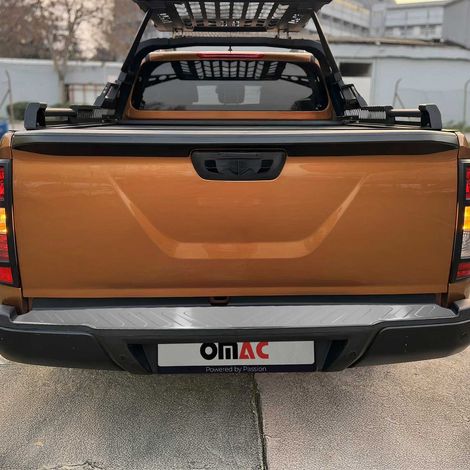 Protection seuil Coffre Pare-Chocs Compatible avec Nissan Navara 2016-2024 INOX Brossé (1/5)