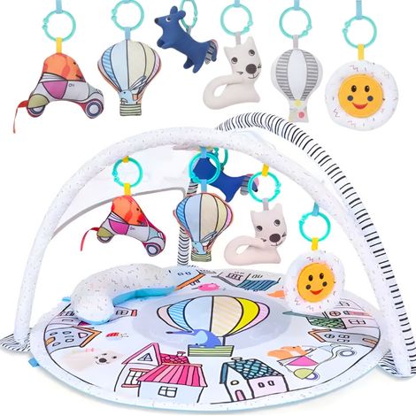 Tapis éducatif, jouets interactifs doux, coussin, cadeau animaux (1/5)