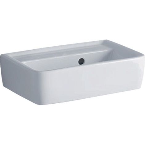 Keramag Renova Nr. 1 Plan Lavabo de 45x32cm, sin grifo, con rebosadero, color: Blanco - 272148000