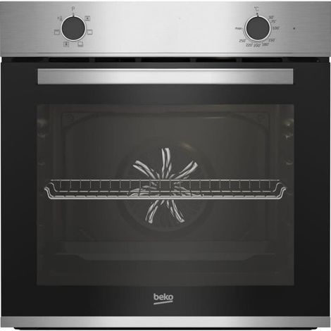 Beko – Four encastrable multifonction 66L – 6 fonctions – Chaleur brassée – Inox – 59,4 x 56,7 x 59,5 cm – Classe énergétique A