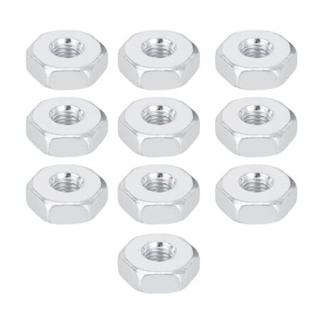 10 Pièces Guidon Chaîne Protège-Écrous Hexagonaux 8mm en Acier Inoxydable pour Tronçonneuse - (1/5)