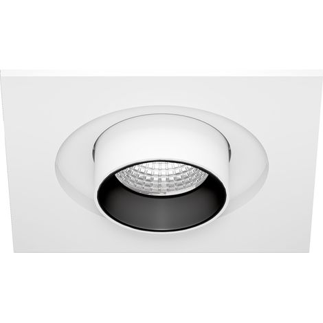 Faretto LED da incasso MINI OXO SQ 6W 42º con tecnologia CCT Switch 2700K/3200K/4000K, finitura Bianco Opaco - Beneito & Faure