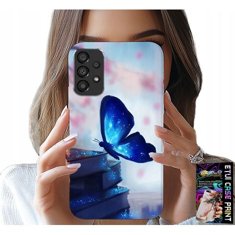 Hülle für Samsung Galaxy A53 5G – blauer Schmetterling, Schmetterlingsmuster, Damenmotiv (1/5)