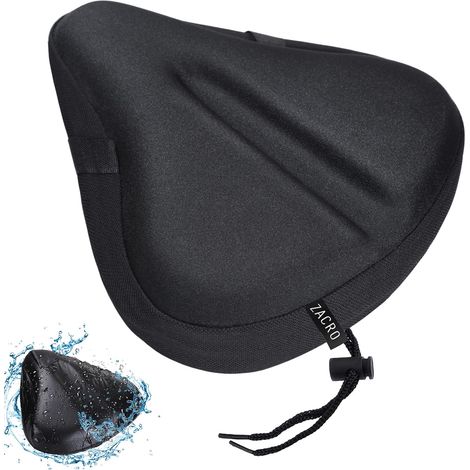 Housse de Coussin de siège de vélo – Housse de siège de vélo rembourrée en Gel pour Homme et Femme, Confortable, Extra Douce, Compatible avec Peloton, extérieur et intérieur (1/5)