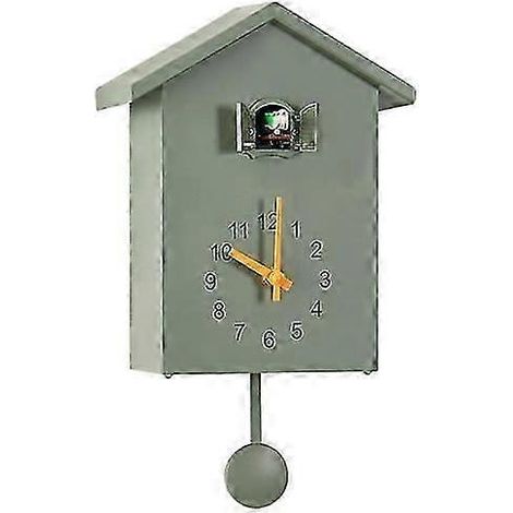 Horloge murale moderne à coucou avec motif d'oiseaux pour le salon (1/5)