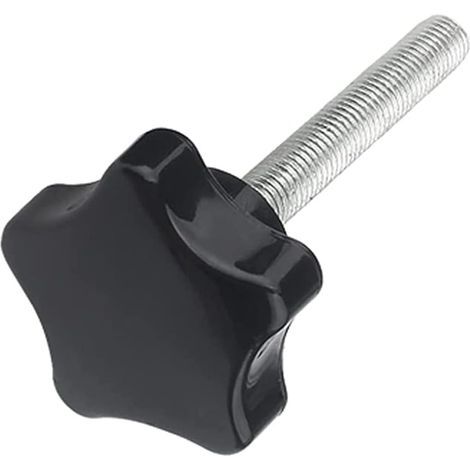 Kunststoff-Flügelschrauben – 4er-Pack – 38-mm-Kopf – Manuelle Befestigung M6, M8, M10 – Heimwerker- und Maschinenbau – Schwarz (1/5)