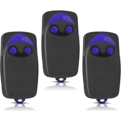 Kit di ricambio in 3 pezzi per telecomando NICE, telecomando per cancello a 2 canali da 433,92 MHz, compatibile con Flo1r-s, Flo2r-s, Flo4r-s-Crezuo-Crezuo