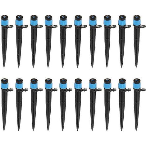 Jardin arrosage arroseur 360 degrés jardin eau système d irrigation pour 4 7mm 1 4Inch tuyau (1/5)