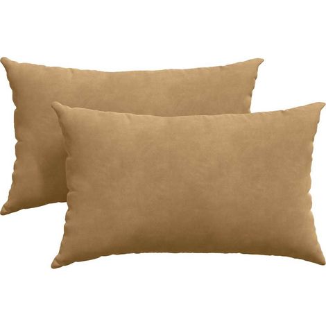 Maison Exclusive - Coussins de canapé 2 pcs Marron 50 x 30 cm