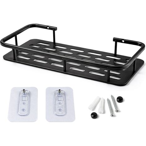 Mensola da bagno in metallo svarten hylle 30 cm Nero (1/5)
