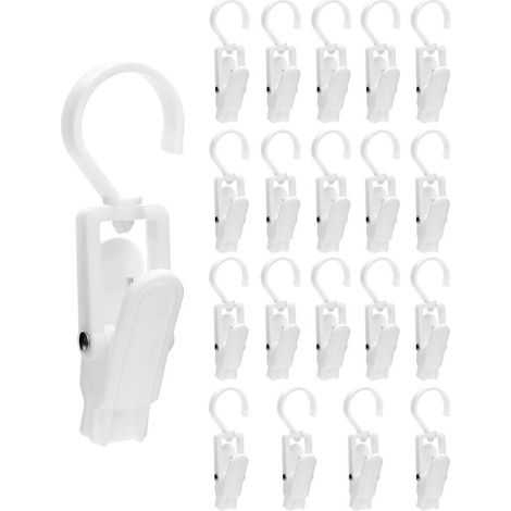 Paquete de 20 ganchos antideslizantes para perchas de ropa - Organizador de ropa para pantalones, zapatos, sombreros y toallas (1/5)