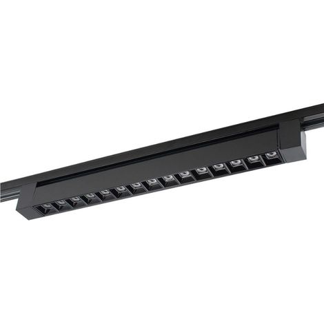 Projecteur Linéaire sur Rail Monophasé 30W 46cm Noir - Blanc Neutre 4000K - 5500K - SILAMP