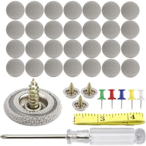 Kit de Réparation de Toit - HAUTSTORE - 60PCS - Rivets Universels - Couleur Gris - Outils Inclus (1/5)