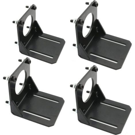 Nema 23 Lot de 4 supports de moteur pas à pas plats de 57 l avec vis en aluminium/acier, NEMA 23 (4 pièces) (1/5)