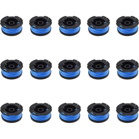 Pack of 15 replacement spools and line heads for BD032, CST1000, CST1100, GH500, GL280, GL425, LST420, NST2118, ST7000, ST7500 (1/5)