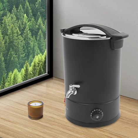 Schönheitswachsofen, Doppelschicht, 12L Wachsschmelzer, Temperatureinstellbar, mit Wasserhahn, Sojabohnenwachs, Paraffinen, Bienenwachs (1/5)