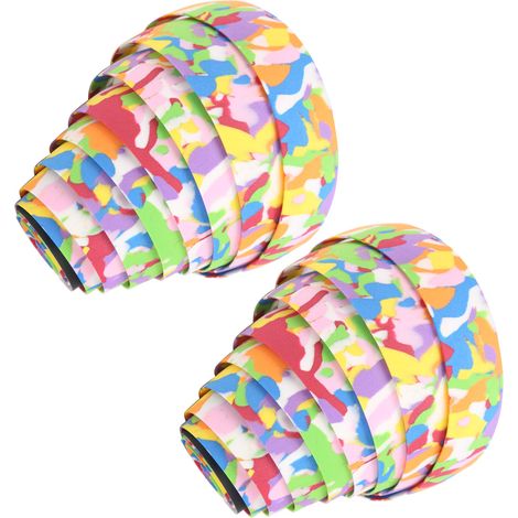 ZTTO Poignées de Vélo Antidérapantes pour VTT, Bandes de Guidon Souples avec Bouchons (Multicolore) (1/5)