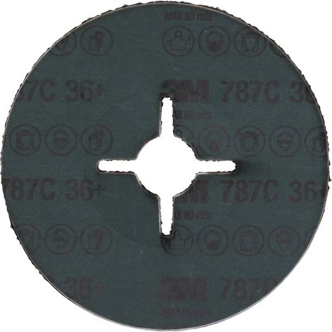 3M Fiberscheibe (CER) 787C, 125 mm Durchmesser, Körnung: 36