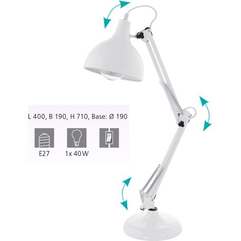 Lampe à poser Borgillio - Blanc (1/5)