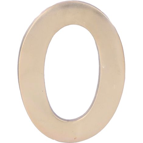 NUMERO 0 LATON PULIDO 10cm FIJACION INVISIBLE EDM (1/2)