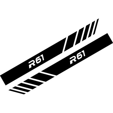 (Rouge - Pour R61) Autocollants pour rétroviseurs compatibles avec les accessoires de voiture Mini Cooper (1/5)