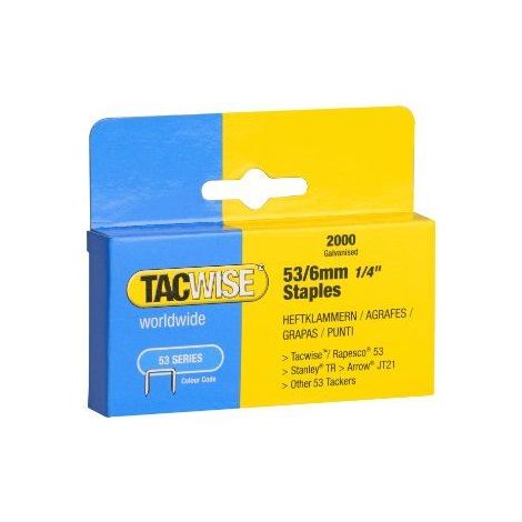 TACWISE 0335 AGRAFES 53 8 MM 2000 PIÈCES