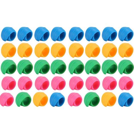 Lot de 40 Pinces à bobines colorées en Silicone pour Accessoires de Fil à Coudre (1/5)