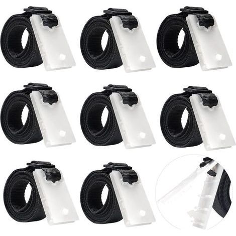Sangles de fixation, accessoires enrouleur de couverture solaire jeu de roues pare-soleil sangles de fixation de couverture de piscine pour couvertures de bâche de piscine (1/5)
