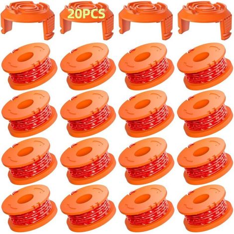 Pack of 16 3m Strimmer Line Spools - WA0004.1/WA0010 Strimmer Line Spool Ø1.65mm (16 Strimmer Lines, 4 Covers) (1/5)