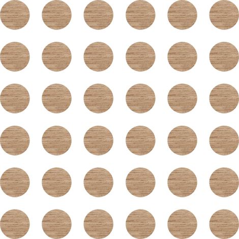 36x Cache vis adhésif autocollant diamètre 25mm protection bouchon trou obturateur meuble table chaise maison, Chêne doré (1/4)