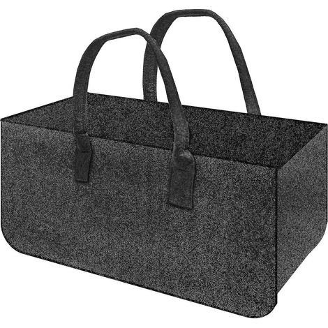 Filztasche mit Henkeln, großes Fassungsvermögen für diverse Gegenstände, 50 x 25 x 25 cm (1/4)