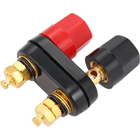 Borne de raccordement femelle double à prise banane 4 mm pour alimentation d'amplificateur de haut-parleur (1/5)