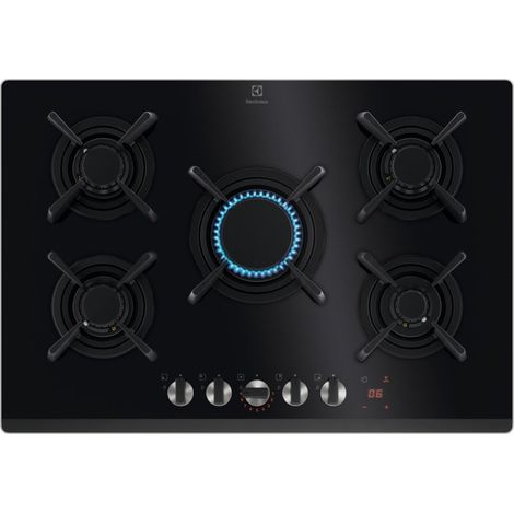 Electrolux KGG753753K Negro Integrado 75 cm Encimera de gas 5 zona(s) (1/5)