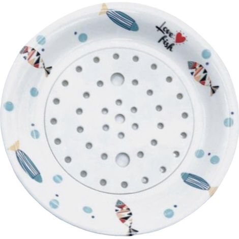 Abtropfteller für Teigtaschen, Obstteller, Nudelteller, Teigtaschenteller, Speiseteller, Servierteller für Teigtaschen-Fish (1/5)