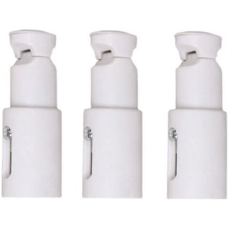 3 Pièces Fixations pour Radiateur Sèche Serviette, Support de Fixation pour Radiateur, Convient aux Radiateurs de Salle de Bains Droits ou Courbés (1/4)