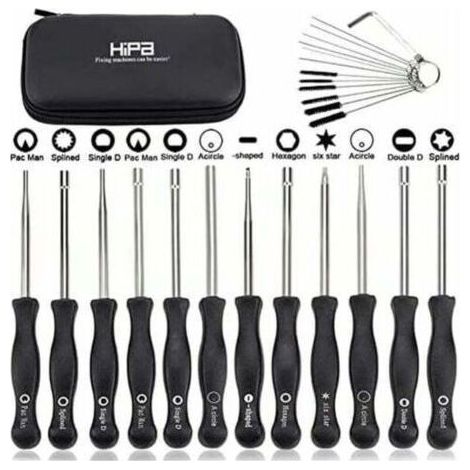 Ensemble de 12 outils de réglage de carburateur et tournevis de réglage pour moteur à 2 temps, pour débroussailleuses, tronçonneuses Poulan, Husqvarna, STHIL, Echo. (1/4)