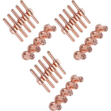 Lot de 30 pièces consommables pour torche de découpe plasma, électrodes et pointes, accessoires de rechange pour coupeur plasma (1/5)