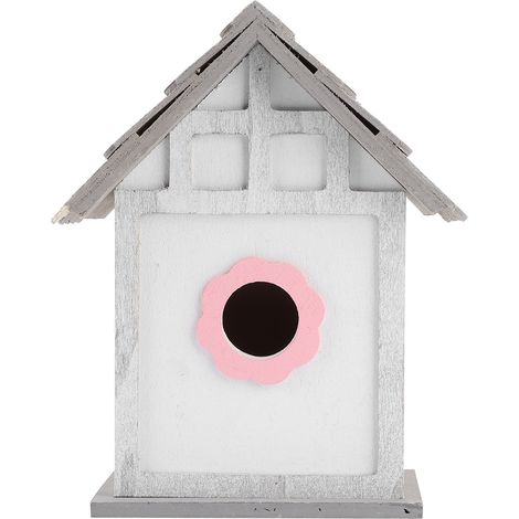 Maison Oiseaux En Bois - Cabane Nichoir Pour Perroquets Et Hirondelles - Decoration Jardin Exterieur - 1 Piece (1/5)